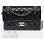 Sac CHANEL Timeless/Classique en Cuir Noir - 104068 - vue 3