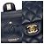 Borsa CHANEL Timeless/Classique in Pelle Blu Navy - 104049 - vista 7