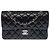 CHANEL Timeless/Classique Tasche aus schwarzem Leder - 104048 - Ansicht 3
