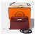 Hermès Sac HERMES Kelly Mini en Cuir Rouge - 104072 - vue 3