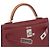 Hermès Sac HERMES Kelly Mini en Cuir Rouge - 104072 - vue 8