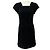 Vestido Rag & Bone Black Mies com acabamento em cetim e couro