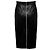 Falda Givenchy de piel de cordero negra con cremallera trasera plateada - vista 3