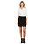 Minifalda de tweed de lana negra Alessandra Rich - vista 6
