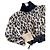 Sacai Strickpullover mit Rollkragen und Leopardenprint
