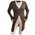 Chloé langer brauner Kaschmir-Rippstrick-Cardigan