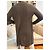 Chloé langer brauner Kaschmir-Rippstrick-Cardigan - Ansicht 5