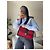 Borsa Chanel in Pelle Trapuntata Rossa e Bordeaux - vista 13