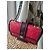 Borsa Chanel in Pelle Trapuntata Rossa e Bordeaux - vista 3