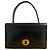 Borsa a mano Hermès "Boutonnière" in pelle Box nera