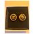 Pendientes de clip CHANEL Button resina negra y oro - vista 3