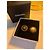 Pendientes de clip CHANEL Button resina negra y oro - vista 5