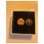 Pendientes de clip CHANEL Button resina negra y oro - vista 6