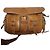 Autre Marque Borsa a tracolla in pelle marrone con tasche