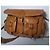 Autre Marque Borsa a tracolla in pelle marrone con tasche - vista 2