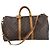 Louis Vuitton Borsa da viaggio Keepall Bandouliere 50 in canvas Monogram marrone