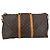 Louis Vuitton Borsa da viaggio Keepall Bandouliere 50 in canvas Monogram marrone - vista 3
