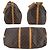 Louis Vuitton Borsa da viaggio Keepall Bandouliere 50 in canvas Monogram marrone - vista 4