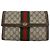 Gucci Borsa a pochette Vintage Brown Canvas Ophidia Web Stripe Parfums 20