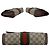 Gucci Borsa a pochette Vintage Brown Canvas Ophidia Web Stripe Parfums 20 - vista 4