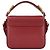 Chloé Mini mala crossbody de pega C em pele e camurça Raspberry Pink - vista 3