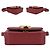 Chloé Mini mala crossbody de pega C em pele e camurça Raspberry Pink - vista 4