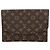 Louis Vuitton Borsa a mano Pochette Lava 23 in Monogram Canvas marrone vintage