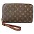 Louis Vuitton Pochette Orsay Wristlet Clutch in Canvas Monogram Brown