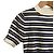 Autre Marque eimy istoire gestreiftes Strick-Cropped-Top - view 3