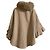 Autre Marque Sov Blue Fox Fur Ponte Poncho Mantel - Ansicht 2