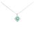 Autre Marque Platin-Diamant-Smaragd-Halskette