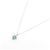 Autre Marque Platin-Diamant-Smaragd-Halskette - Ansicht 2