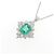 Autre Marque Platin-Diamant-Smaragd-Halskette - Ansicht 3