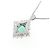 Autre Marque Platin-Diamant-Smaragd-Halskette - Ansicht 4