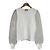 Autre Marque United Arrows Pullover de malha com mangas em tule organza