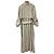 Autre Marque Gabardina Flare de Twill Manard Ebure - vista 2