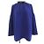 Top in seta blu Céline