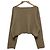 Autre Marque EVERYDAY I LIKE. Pullover cropped em malha canelada larga de mistura de lã