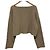 Autre Marque EVERYDAY I LIKE. Pullover cropped em malha canelada larga de mistura de lã - vista 3