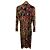 Leonard Kleid mit Paisley-Print, Stehkragen und Gürtel