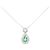 Autre Marque Collana in Platino PT900 PT850 Smeraldo e Diamante