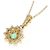 Autre Marque Collana Au750 Smeraldo e Diamante - vista 4