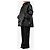 Autre Marque Gesteppter Nylon-Anorak mit Kapuze in Schwarz - size L - Ansicht 3