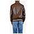 Céline Chocolate brown leather varsity jacket - size UK 8 - view 2