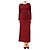 Altuzarra Robe midi froncée Robb bordeaux - taille M