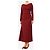 Altuzarra Robe midi froncée Robb bordeaux - taille M - vue 3