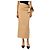 Max Mara Camel-Midirock mit Bindevorderseite - size UK 6