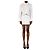 Staud Abito camicia corto bianco a maniche lunghe - size XS