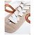 Loewe Baskets Flow Runner en nylon et daim blanc et beige - taille EU 37 - vue 5