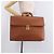 LOEWE Pasta de couro castanho dourado - vista 27